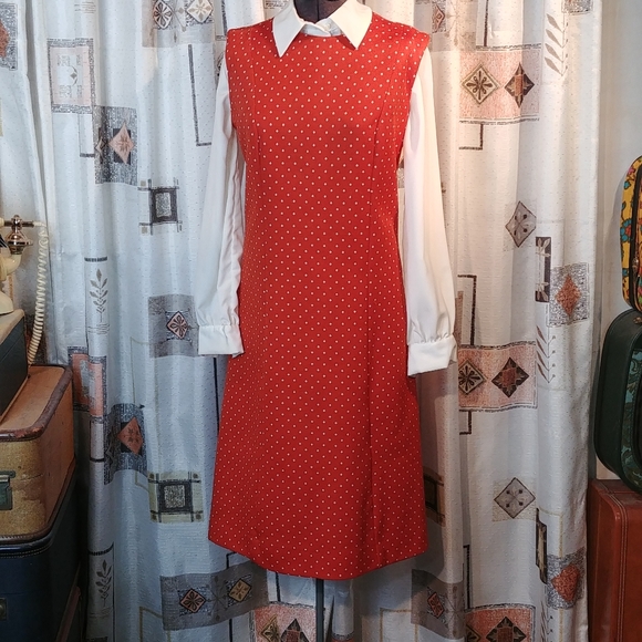 Vintage Pumpkin dress and jacket set - Picture 2 of 13